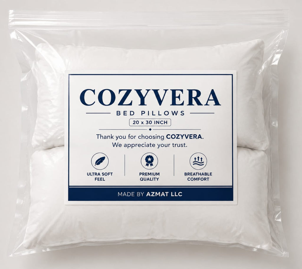COZYVERA BED PILLOW PACK OF 2 (QUEEN SIZE 20X30 INCH)
