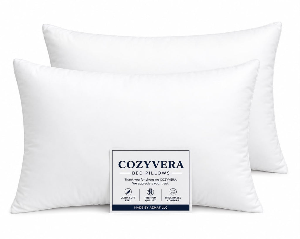 COZYVERA BED PILLOW PACK OF 2 (QUEEN SIZE 20X30 INCH)